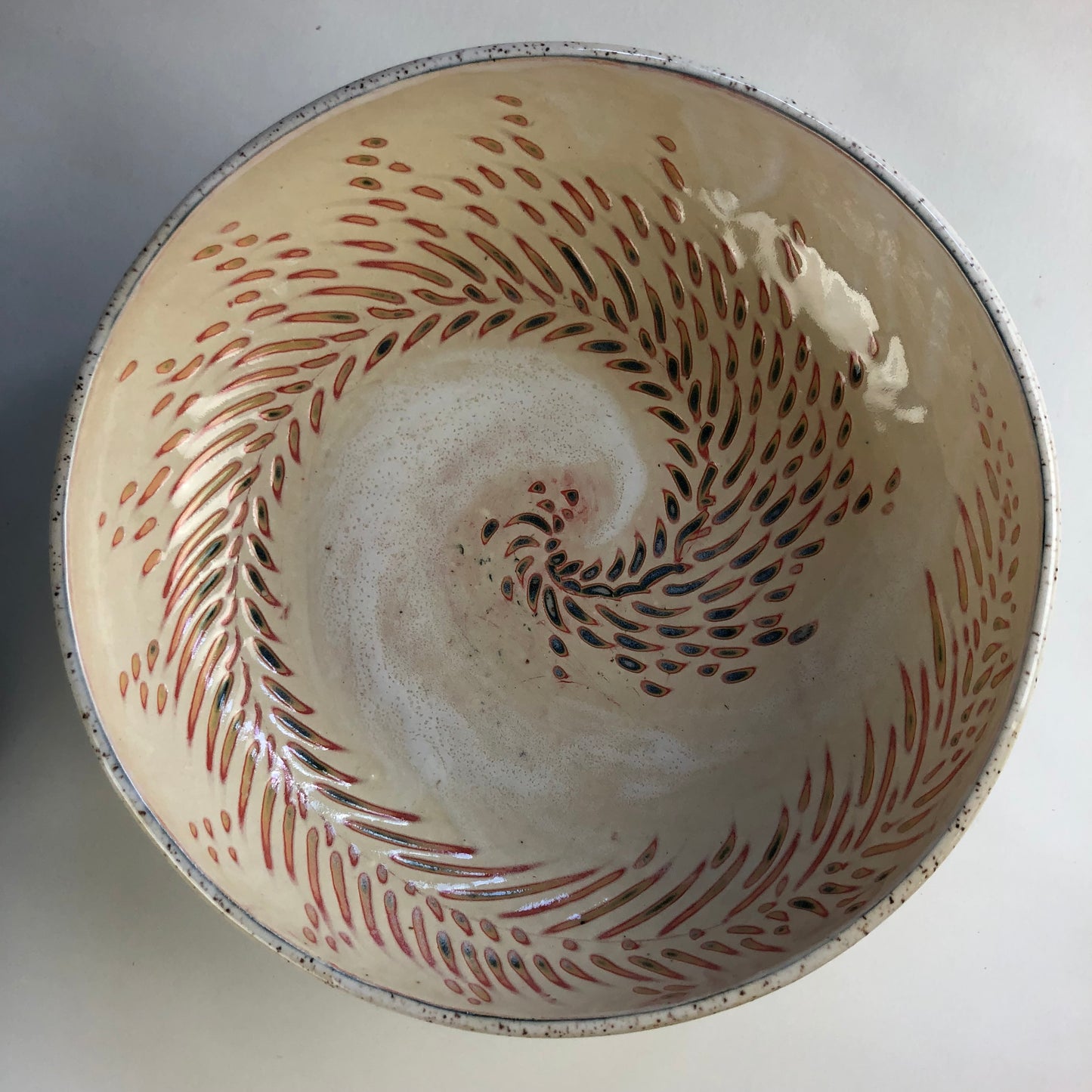 Feathers & Fire Serving Bowl