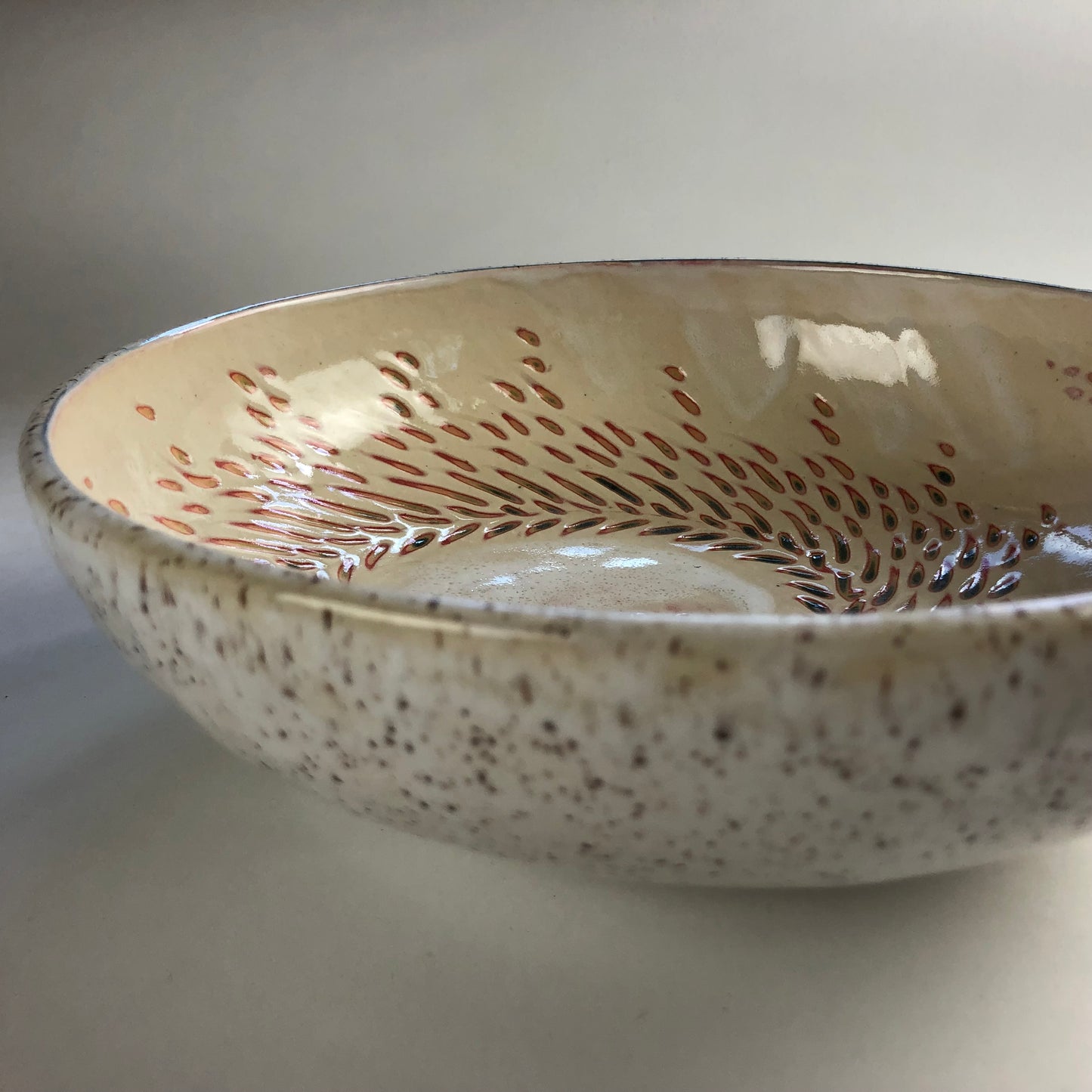 Feathers & Fire Serving Bowl